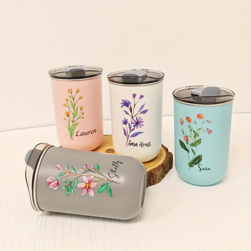 맞춤형 태어닝 플라워 스테인리스 스틸 텀블러(플립 뚜껑 - Coffee Equipment Usa 리뷰 및 가격