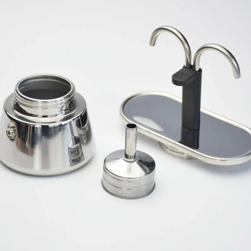200ML 미니 모카 포트 더블 튜브 304 스테인레스 - Coffee Equipment Espresso 리뷰 및 가격