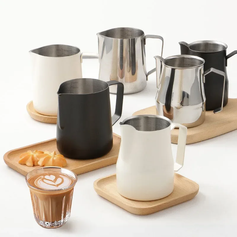 커피 우유 Frothing 투수 주전자 304 스테인레 - Milk Steaming Pitcher 리뷰 및 가격