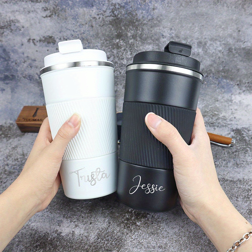 맞춤 이름이 새겨진 스테인리스 스틸 여행용 커피 머그, - Coffee Equipment Usa 리뷰 및 가격