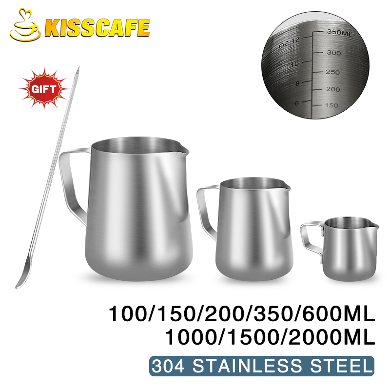 우유 Frother 주전자 스테인레스 스틸 용기 100 - Milk Steaming Pitcher 리뷰 및 가격